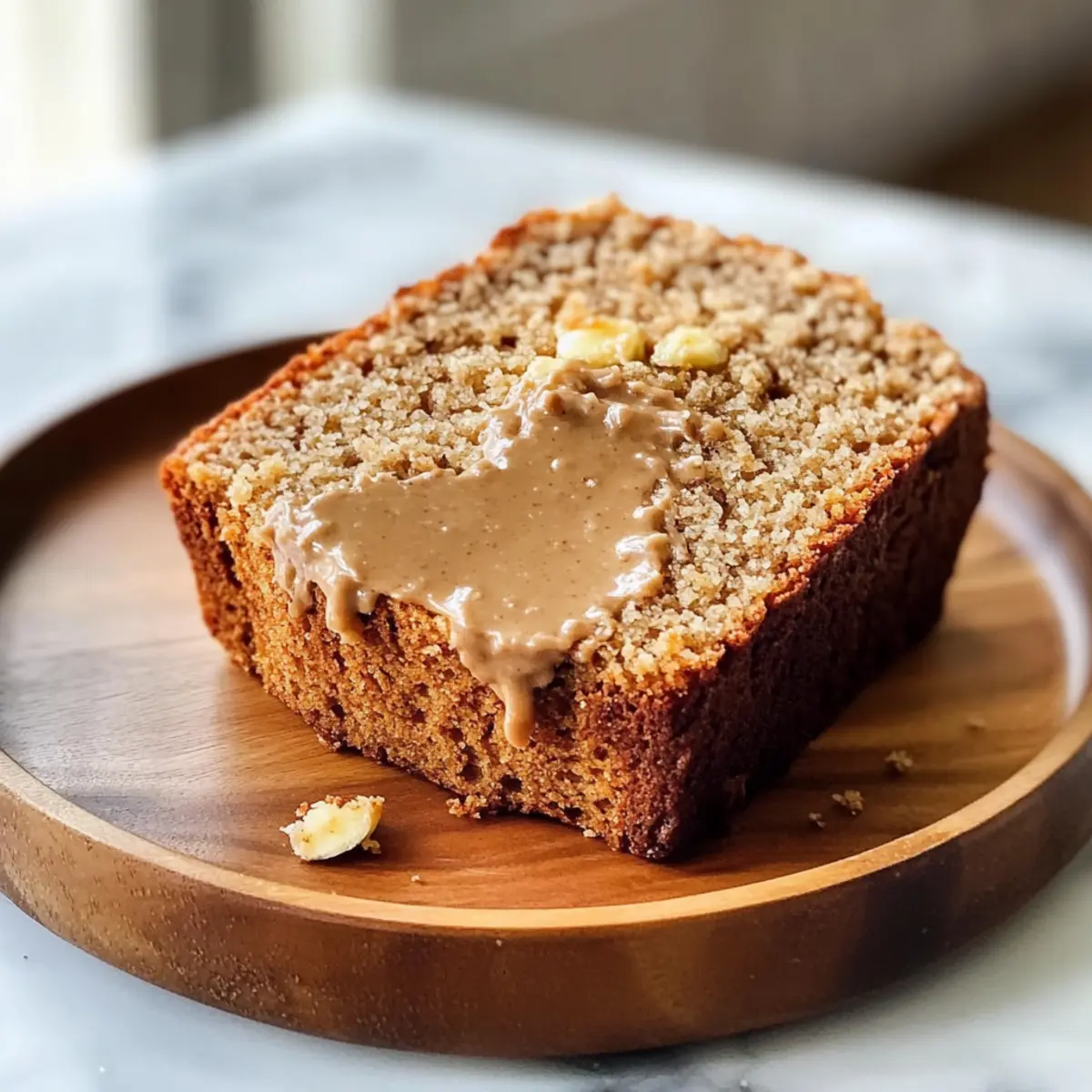 Saftiges Bananenbrot mit Erdnussbutter genieAen jetzt uosyei